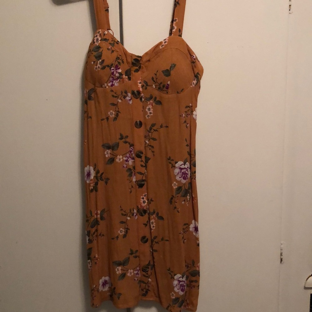 Yellow Floral American Eagle Sundress